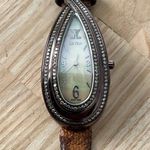 Le Vian Diamante Rare Limited Edition Diamond Ladies Watch Teardrop Case Brown Photo 4