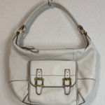 Fossil  Cream Leather Shoulder Bag Photo 0