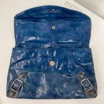 Nicole Lee  Blue Fold Over Clutch Purse Photo 5