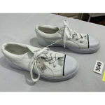 Cherokee Womans Eara White Canvass Size 8 Lace Up Sneakers NWT Photo 1