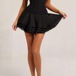 Revolve Heiress Beverly Hills - New with tags BLACK CORSET CHIFFON FLARED MINI DRESS Photo 1