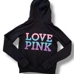 PINK - Victoria's Secret  LOVE PINK + Dog Pullover Hoodie Black Women X-Small XS Photo 1
