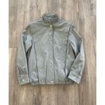 COMINT Genuine Leather Jacket Made in Argentina Size 9/10 Gray Vintage 1980s Photo 3