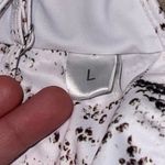 Tie Front Snakeskin Print High Cut Hip Cutout Design Swimsuit White Size L Photo 5