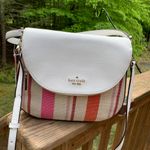 Kate Spade Authentic  leather/canvas flap crossbody Photo 1