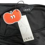 Cider  Asymmetrical Black Cold Shoulder Maxi Dress Long Sleeve NWT L Photo 4