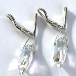 Handmade Swarovski Crystal Clip On Earrings  Photo 2