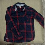 Carhartt Blue and Red Casual Button Down Shirt Photo 0