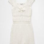 American Eagle Outfitters Crochet White Mini Dress Photo 3