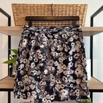 Banana Republic Wrap Front Floral Print Drape Knee Length Skirt, 4 Photo 3