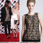 Neiman Marcus For Target Black Floral Lace Tank Top Blouse Photo 1