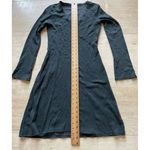 Horny Toad  Dark Green V-Neck Long Sleeve Wrap‎ Dress Casual Jersey Knit Photo 3