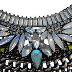 BaubleBar Chunky Statement Y2K Necklace Silver Green White Turquoise  Photo 3