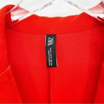 ZARA  Button Front Blazer Mini Dress S Red Photo 5