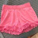 Lilly Pulitzer Pink Shorts with Eyelet Trim NWOT Photo 0