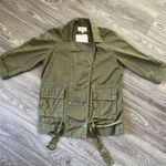 Current/Elliott Oversized Army Green Utility Jacket Photo 3