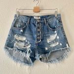 One Teaspoon Outlaws Shorts in Royal Photo 4