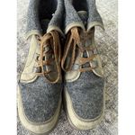 Chacos Chaco Barbary Ankle Boots Women's Sz 9.5 Olive Leather Gray Wool Waterproof Photo 1