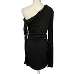 superdown  Bianca Mini Dress in Black Large New Womens Long Sleeve Jersey Photo 5