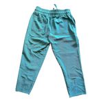 ZARA Elastic Waist Pull on Raw Frayed Hem Jogger Pants Green Large Photo 3