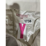 Womans Philip DeCaprio White With Gold Stripe Halter Fit N Flare Midi Dress 4 Photo 2