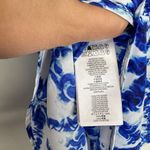Michael Kors  Blue/White Tie Dye Crepe Shirt Size Small Photo 7