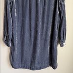 Anthropologie NEW Melody Velvet Tunic Dress Slate Blue Small Photo 8