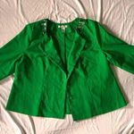 Roaman’s green blazer buttoned size 24w Photo 0