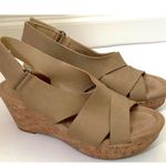 Chinese Laundry 3" Platform Cork Heels Tan Size 7 Photo 2