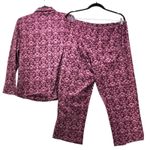 Croft & Barrow  Faux Fur Pajama Set Purple Large Photo 1