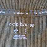 Liz Claiborne  Olive Ribbed Sweater Photo 5