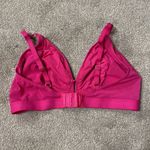 Lively Hot Pink Unlined Lace Triangle Bralette Size 2 Photo 1