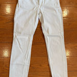 EXPRESS  White Mid-Rise Legging Jeans Size 8R Skinny Stretch Denim Photo 0