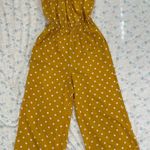 Blush Yellow Mustard Strapless Jumpsuit Photo 0