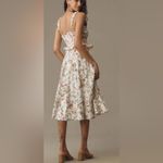 Anthropologie  Sleeveless Smocked-Waist Ruffled Midi Dress small cottagecore Photo 2