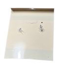 Red Crystal Teardrop Pageant Prom Gala Dangle Drop Earrings 1.25" Hypoallergenic Photo 3