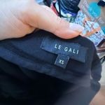 Le Gali Black Cropped Wide Leg Crochet Hem Pants Size XS Photo 2