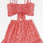 SheIn Knot Front Floral Cami With Shorts Photo 1