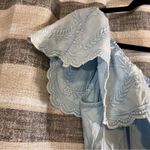 Sim & Sam Sim &‎ Sam Blue Chambray Crop Top Size XL Photo 2