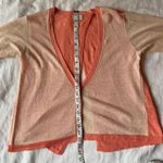 Wrap London Linen Coral/ Cream Cardigan Size Small Photo 7