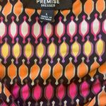 Premise  multi colored dress women’s large midi v-neck faux wrap short ca… Photo 8