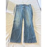 Wrangler Aura Jeans Size 14 Short – Blue Cotton Blend Bootcut Denim Photo 2