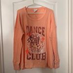 Aerie Offline by  Shirt‎ Womens Peach Pink Dance Club Waffle Knit Thermal Small Photo 1