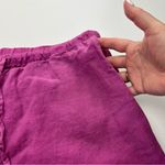 Nation Ltd 100% Linen Pink Pants Women Size Small Coastal Pull-on Pockets *FLAW Photo 11