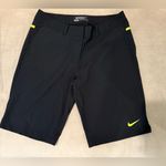 Nike Women’s Athletic Golf Shorts in Black with Yellow Highlights Size 8 Photo 0