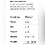 NEW Camel Vegan Leather Leggings High Waisted Pants Pleather Leggings M Tan Size M Photo 3