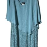 Ulla Popken Chiffon Overlay Stretch Lace V Photo 0