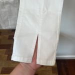 J. McLaughlin  Rainey Jeans 6 NWT $188 Split Hem White Solid Stretch Photo 2