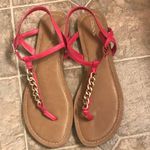 Merona Pink sandals with chain Photo 0