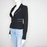 Iz Byer Iz‎ byer women's black tuxedo blazer jacket, size XS Photo 12